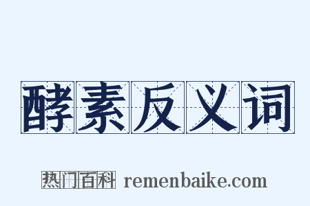 酵素反义词是什么意思的图片